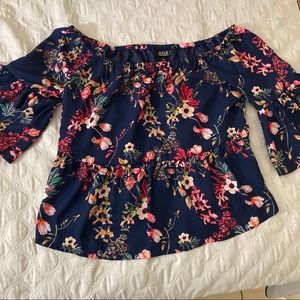 ANA off the shoulder floral top